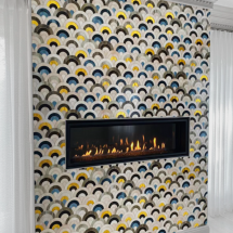 quadscallop-glass-mosaic-fireplace-surround-Allison Eden Studios