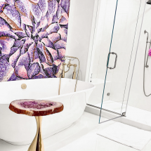 unique-purple-floral-stained-glass-mosaic-tile-Allison Eden Studios